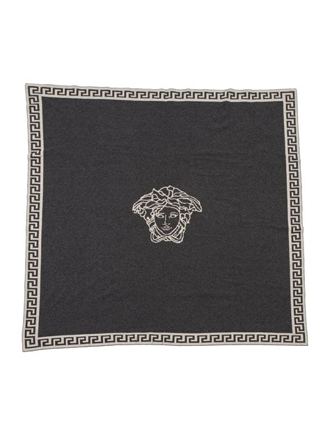 versace medusa throw blanket